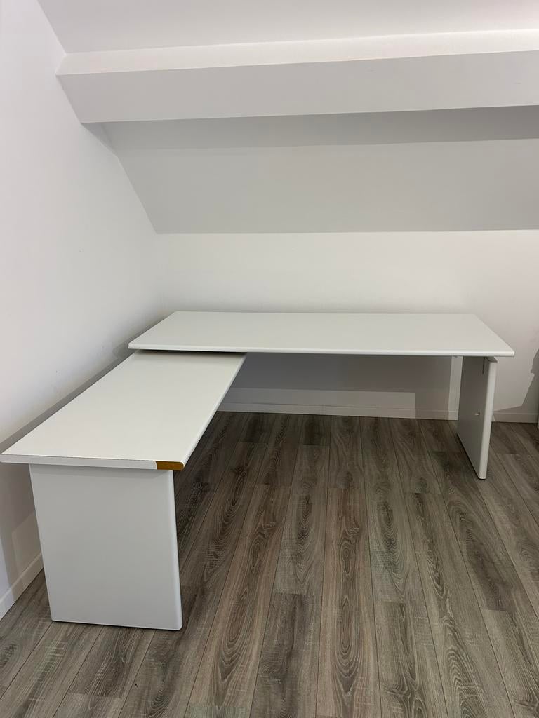 Wit hoekbureau, Huis en Inrichting, Ophalen, Gebruikt, Balstoel, Wit