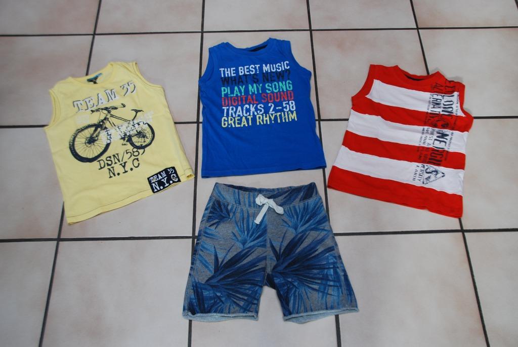 Leuke set van 4 kleding voor jongens T 4-5 jaar!Zeer goede s, Diverses, Ophalen of Verzenden, Zo goed als nieuw, Setje