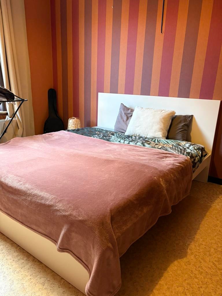 IKEA tweepersoonsbed te koop - goede staat, Huis en Inrichting, Slaapkamer | Complete slaapkamers, Zo goed als nieuw, Ophalen of Verzenden