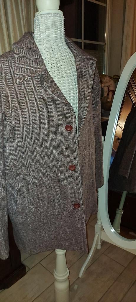 Herenmantel winter herfsttinten .nieuw maat 1(50), Ophalen of Verzenden