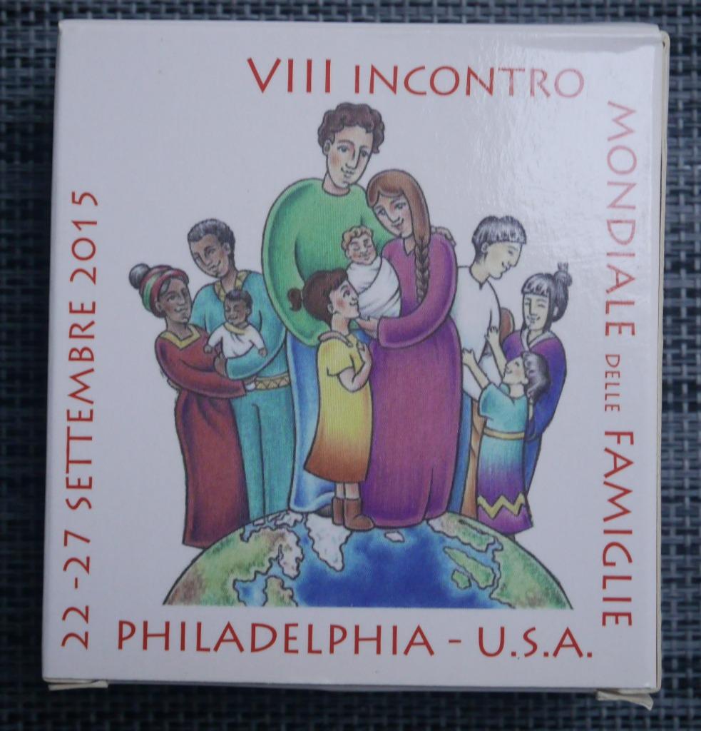 2 Euros Vatican 2015 BE Réunion Familiale Philadelphie USA, Enlèvement ou Envoi, Vatican, Série