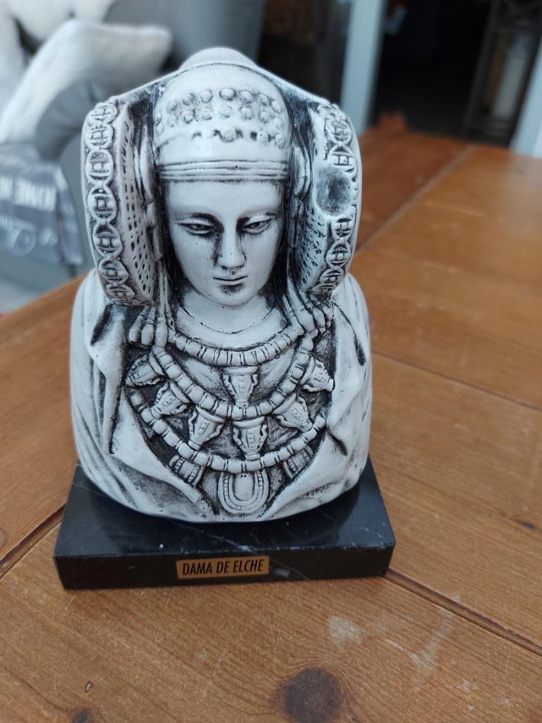 Vintage zeldzame onze lieve vrouw van elche op marmer, Antiek en Kunst, Ophalen of Verzenden