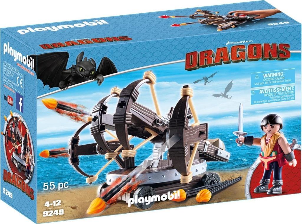 Playmobil 9249 Dragons Eret met viervoudige ballista, Ophalen of Verzenden, Zo goed als nieuw, Complete set