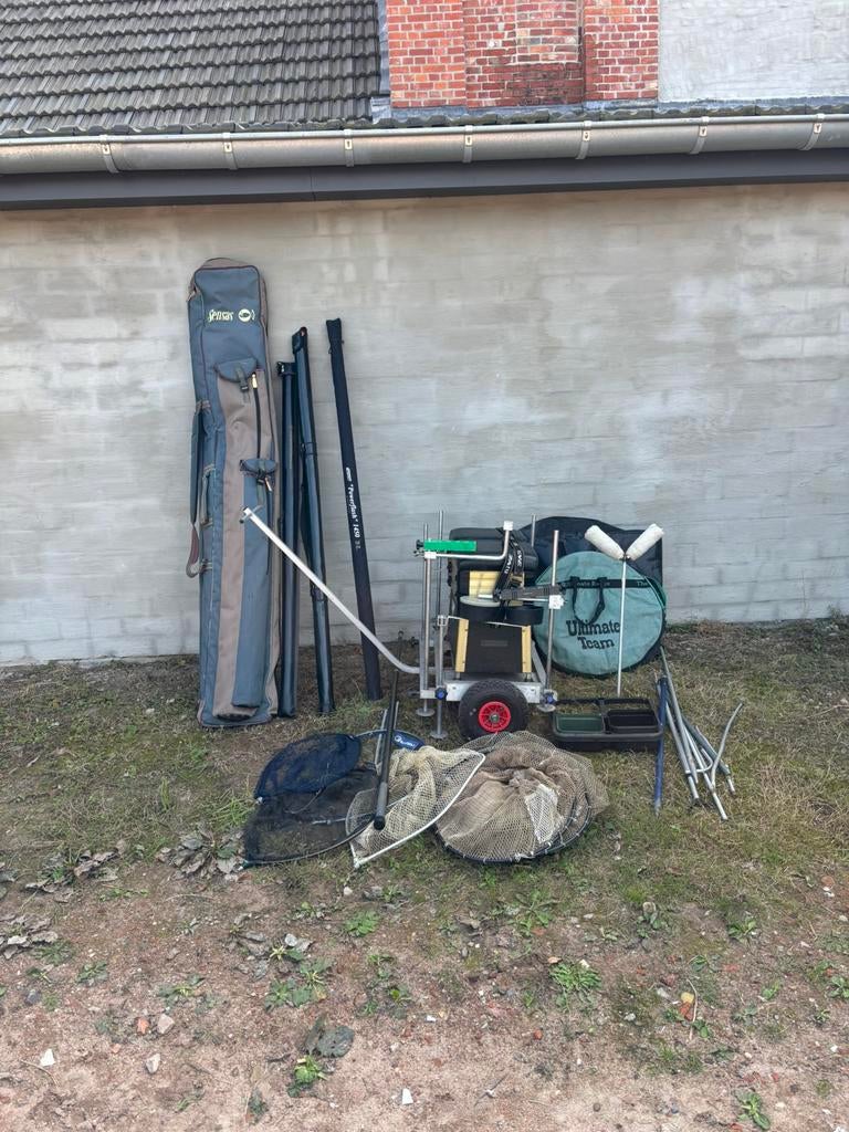 Visspullen, Watersport en Boten, Ophalen, Gebruikt, Complete set