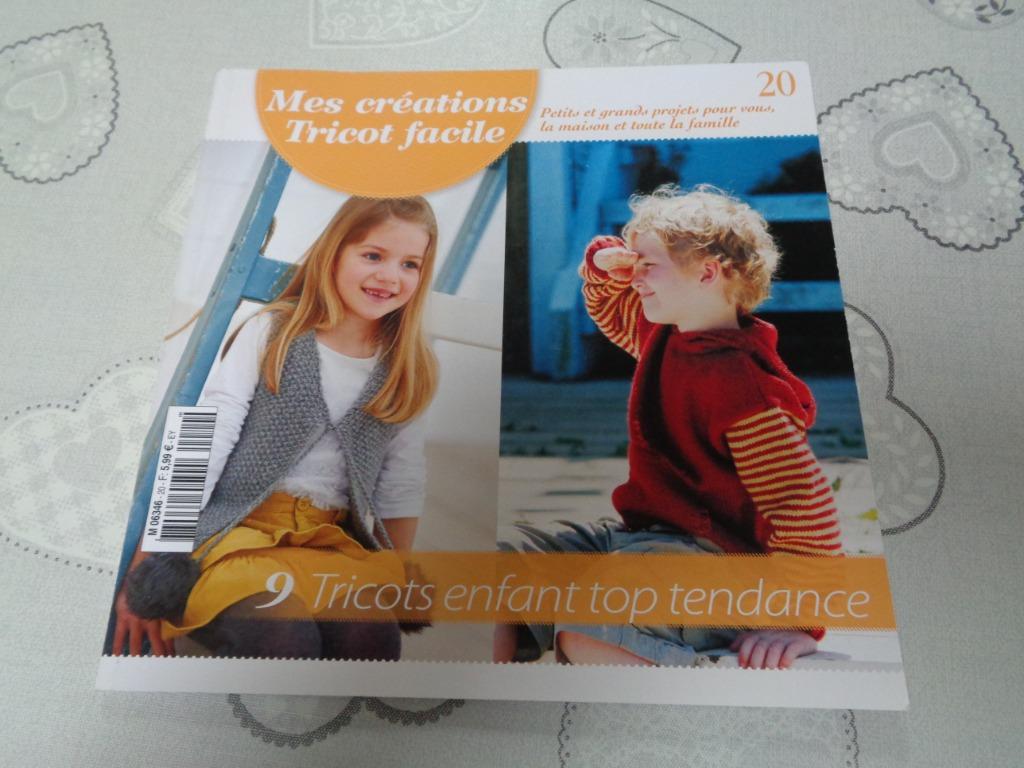 livre de tricot mes creations tricot facile petits, grands, Hobby & Loisirs créatifs, Enlèvement ou Envoi, Utilisé, Tricot, Patron ou Livre