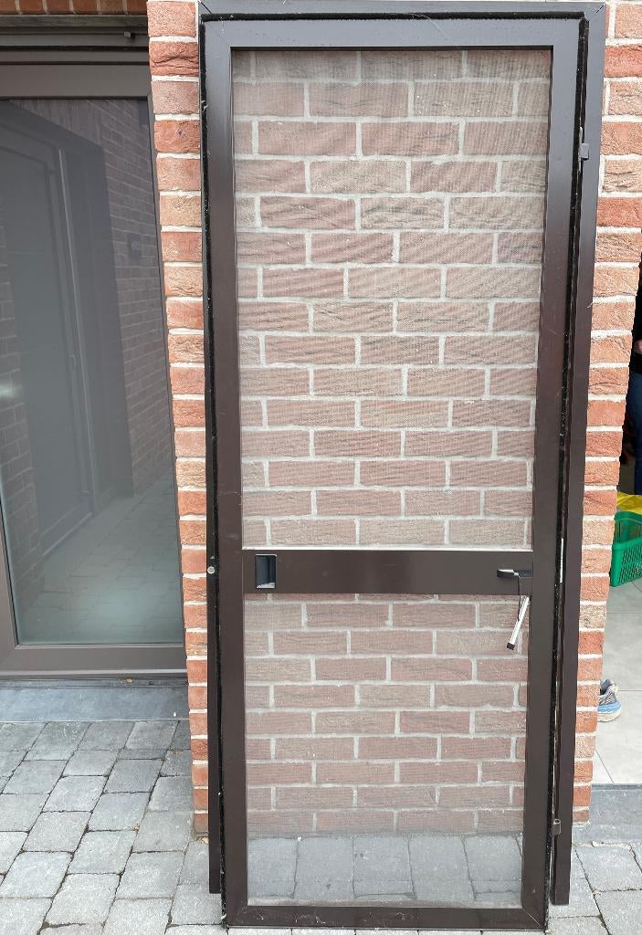 Moustiquaire pour porte coulissante, Doe-het-zelf en Bouw, Ophalen, Minder dan 80 cm, Hordeur, Zo goed als nieuw