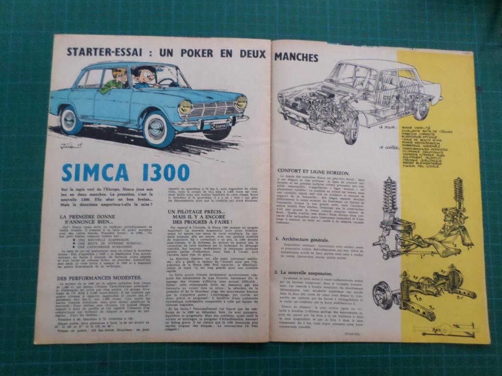 Simca 1300 - article illustré - 1963, Collections, Marques & Objets publicitaires, Enlèvement ou Envoi, Utilisé, Autres types