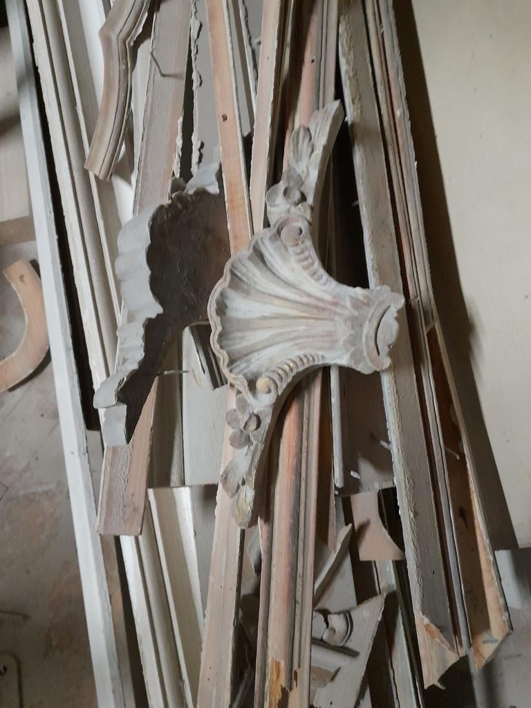 ensemble moulures et portes début 20ème siècle, Bricolage & Construction, Enlèvement, Utilisé, Chêne, Autres types