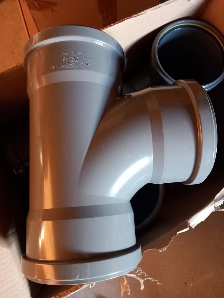 T stukken pvc 160mm, Doe-het-zelf en Bouw, Buizen en Afvoer, Ophalen