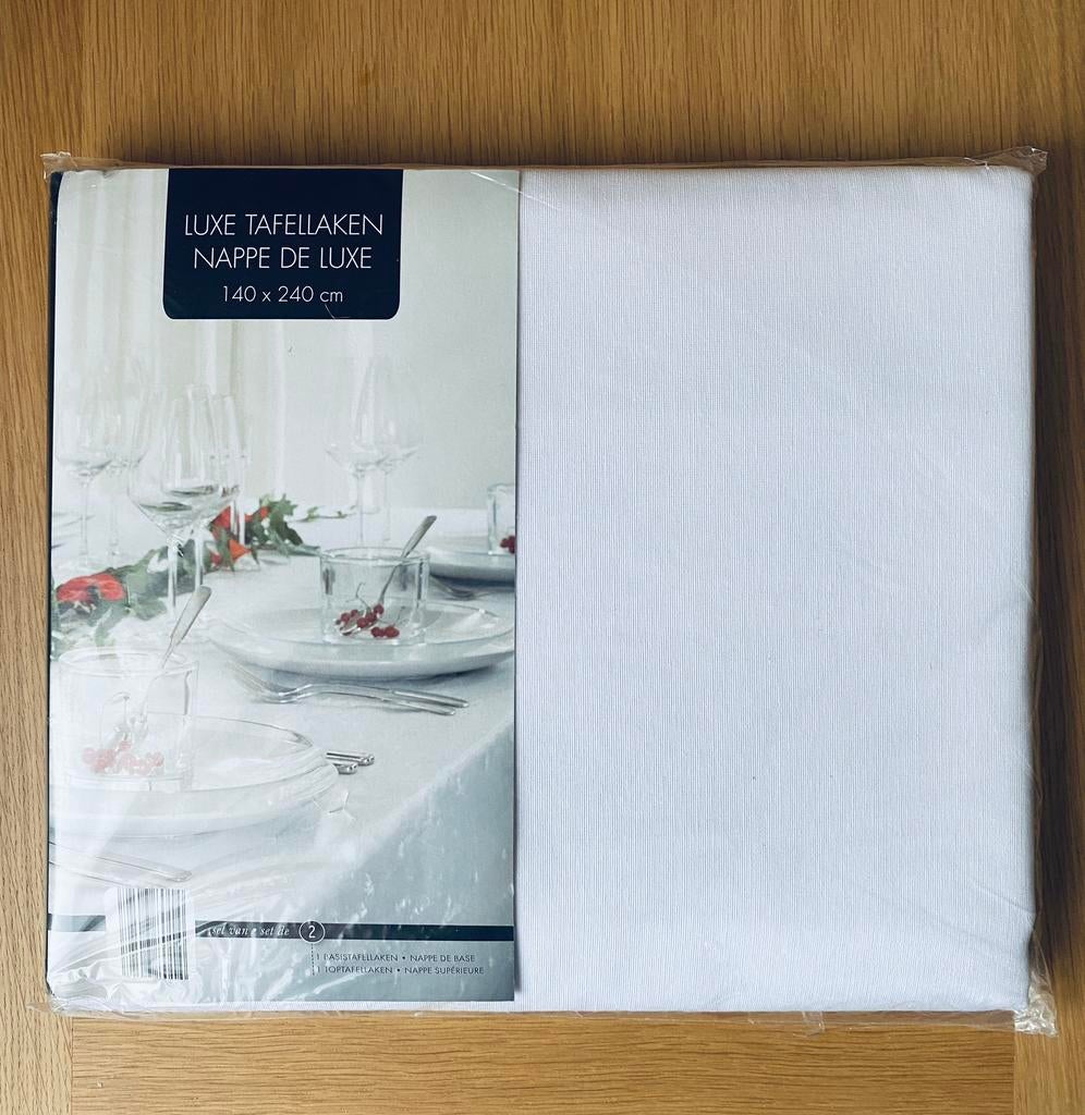 🍄 NIEUW  Luxe Tafellaken (140 x 240 cm ) Lees beschrijving, Maison & Meubles, Nappes, Neuf, Rectangle, Enlèvement ou Envoi