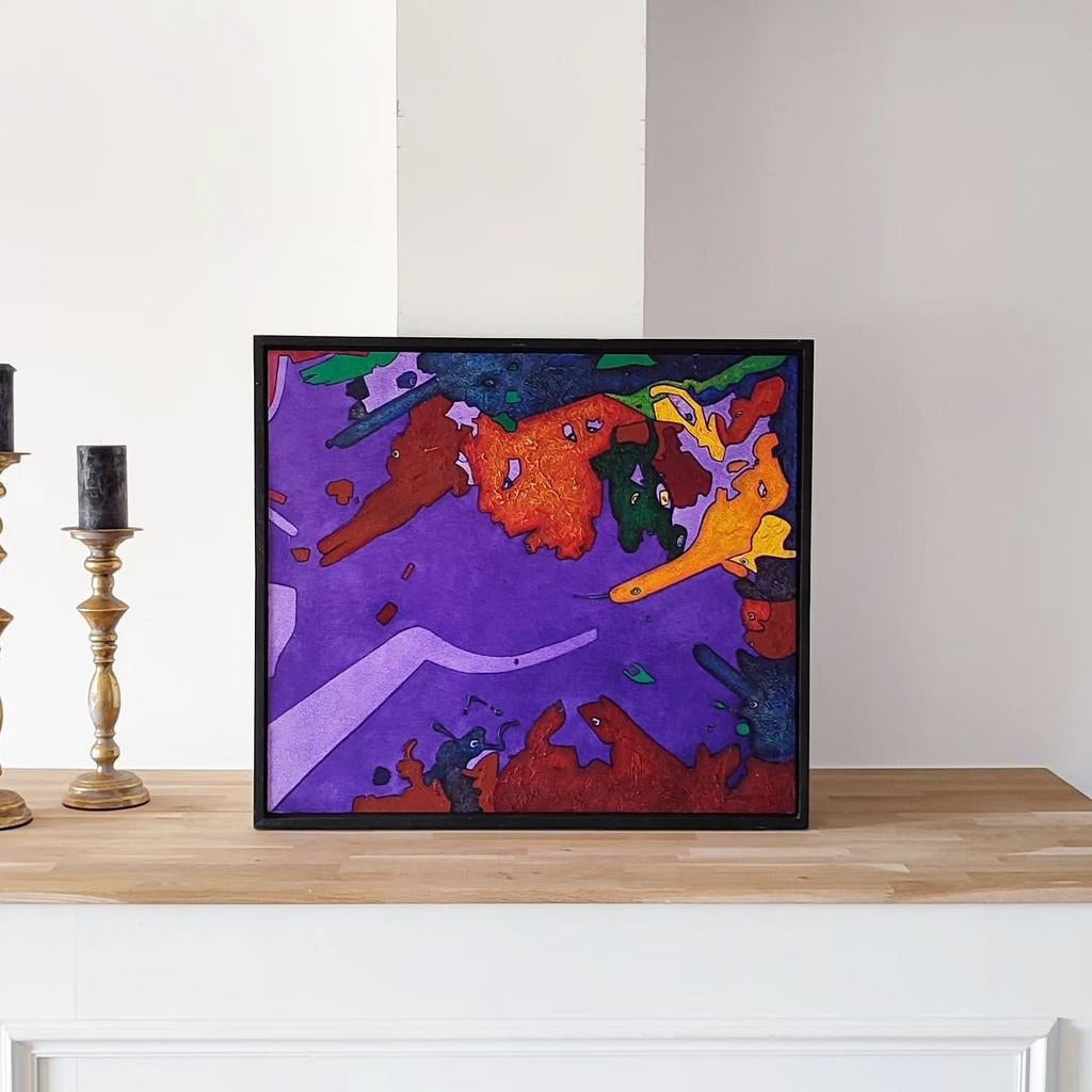 Peinture de Roland Lavianne., Antiquités & Art, Art | Peinture | Moderne, Enlèvement ou Envoi