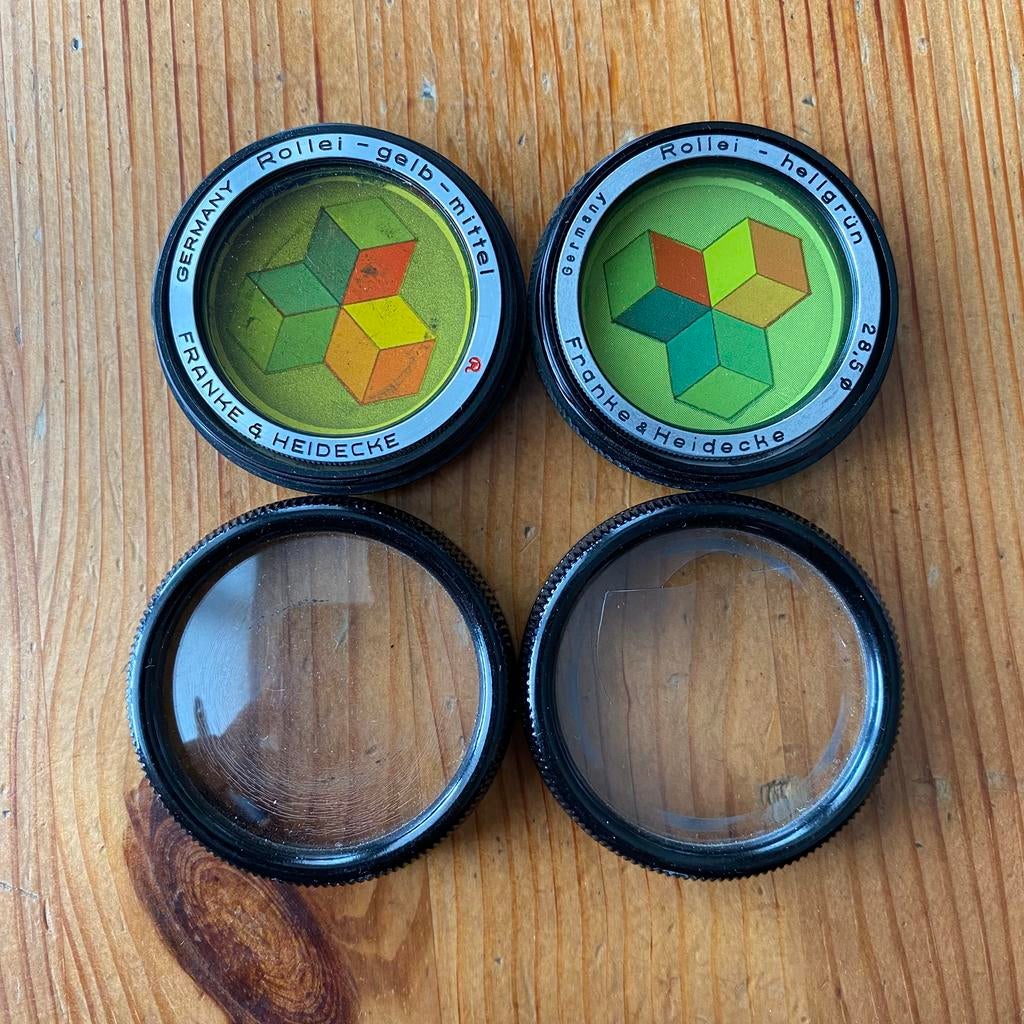 Rolleiflex, Rolleicord, filtres gelb-mittel et heligrun, Enlèvement ou Envoi, Neuf