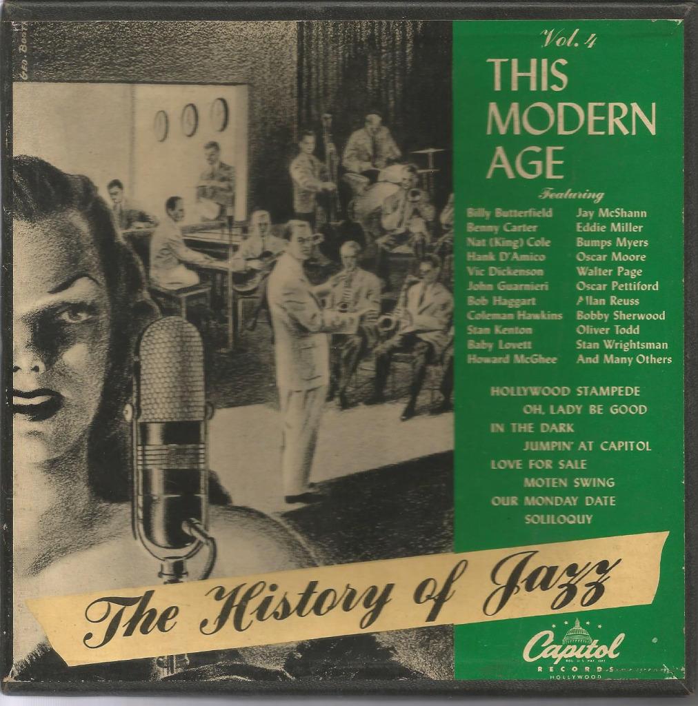 Box 4x 45T The History of Jazz Vol 4 This Modern Age Capitol, Enlèvement ou Envoi, Autres formats, Comme neuf, 1940 à 1960