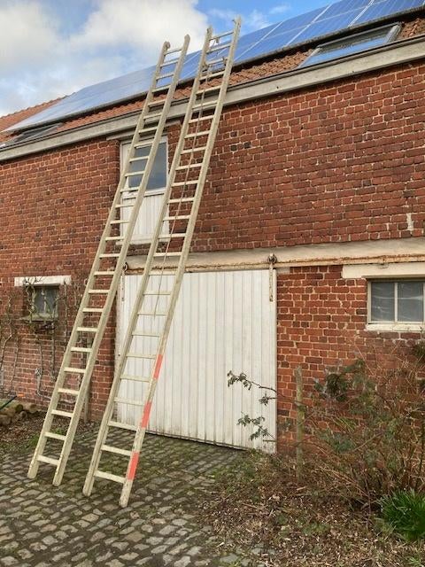 houten ladder, Ophalen, Gebruikt, Ladder, Opvouwbaar of Inschuifbaar
