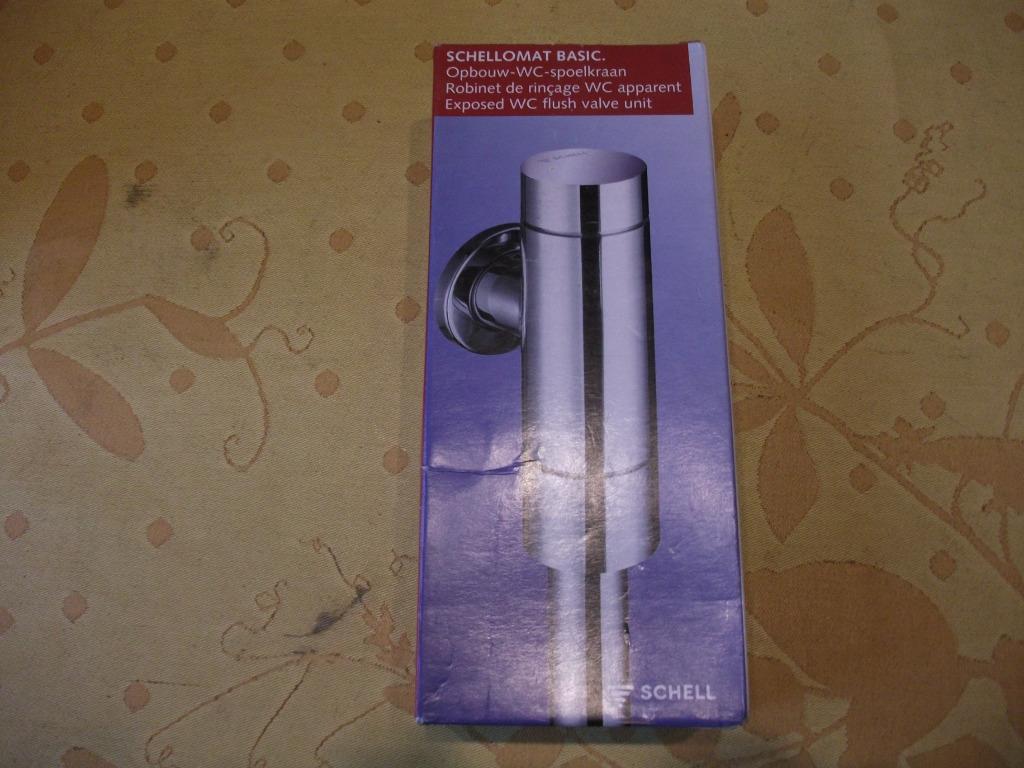 Robinet toillet Schell avec chasse d'eau, Bricolage & Construction, Enlèvement ou Envoi, Neuf, Chrome, Toilettes