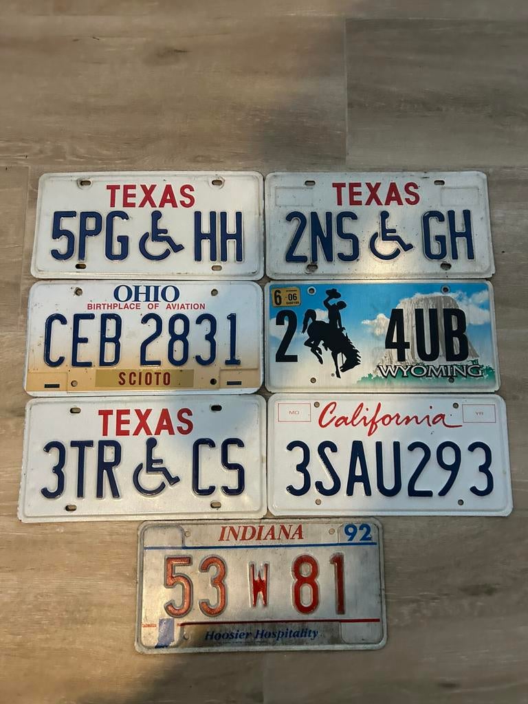 Plaque d’immatriculation us licenseplaat usa vintage mancave, Enlèvement ou Envoi