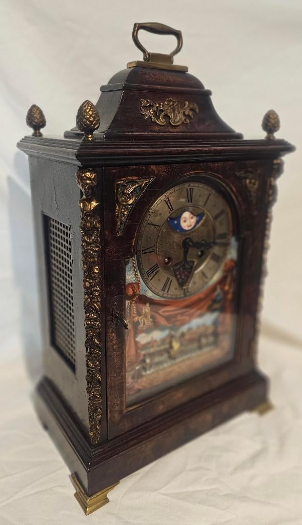 antieke tafelklok  met scheepjes mechaniek, Antiquités & Art, Antiquités | Horloges, Enlèvement