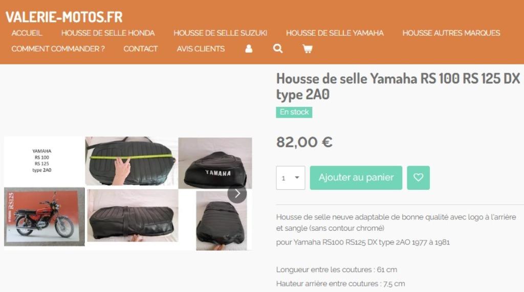 Housse de selle neuve Yamaha RS 125 type 2A0, Verzenden, Nieuw