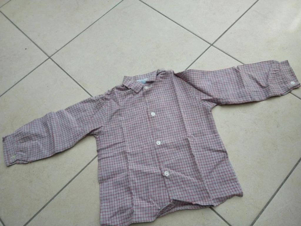 Vintage retro hemdje 86, Kinderen en Baby's, Jongetje of Meisje, Ophalen of Verzenden, Zo goed als nieuw, Overhemdje of Bloesje