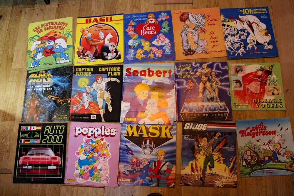 Volle en onvolledige  panini boeken, Enlèvement