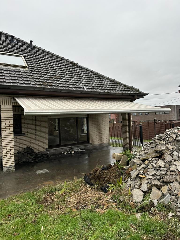 Auvent avec télécommande 5,5 m, Jardin & Terrasse, Protection solaire, Enlèvement, Comme neuf