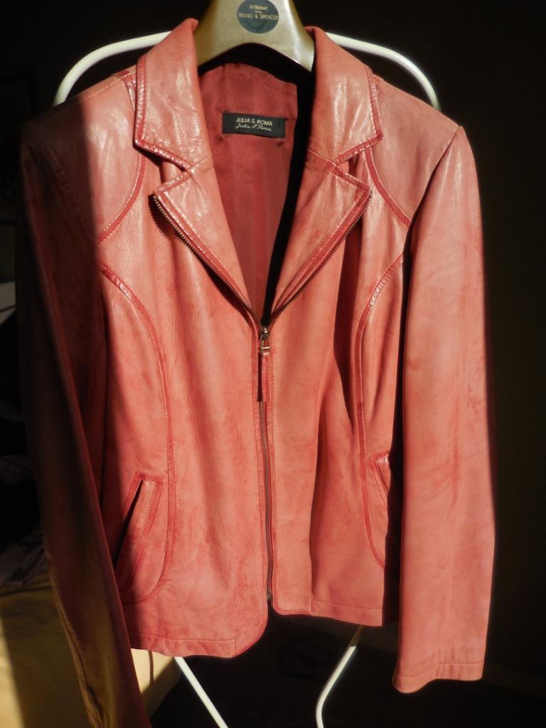 Gilet en cuir rouge pour femme, Enlèvement ou Envoi, Comme neuf, Manteau, Taille 42/44 (L)