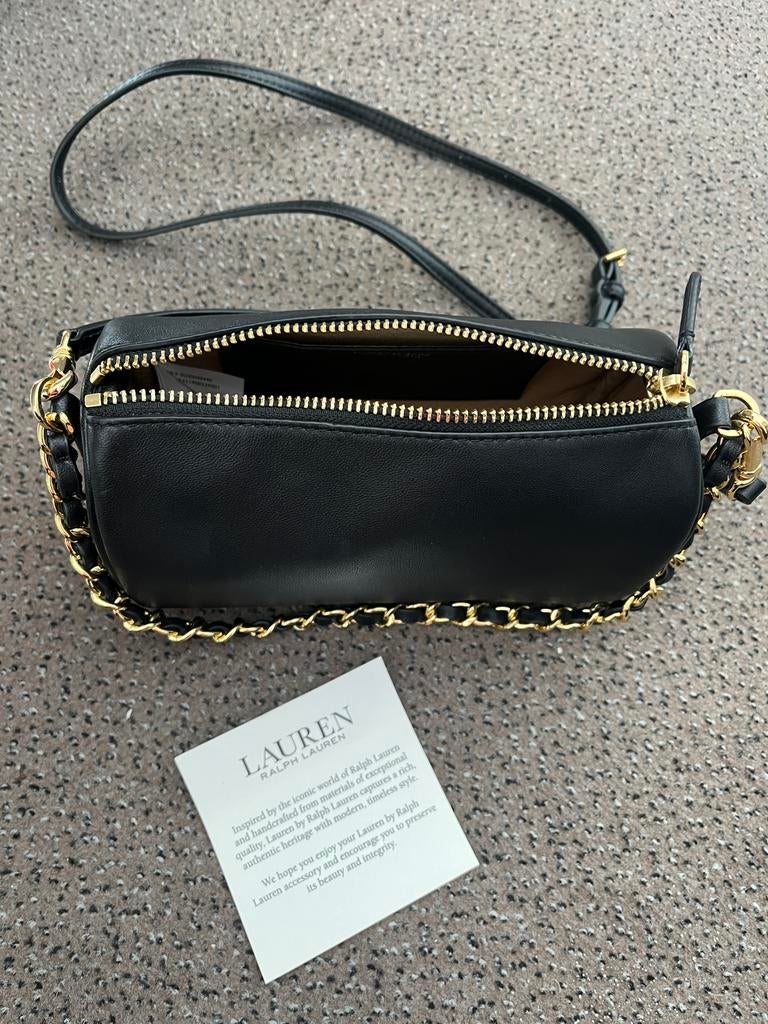 Lauren ralph lauren crossbody zwart nappa leder NIEUW👜👜, Zwart, Nieuw, Leer, Ophalen