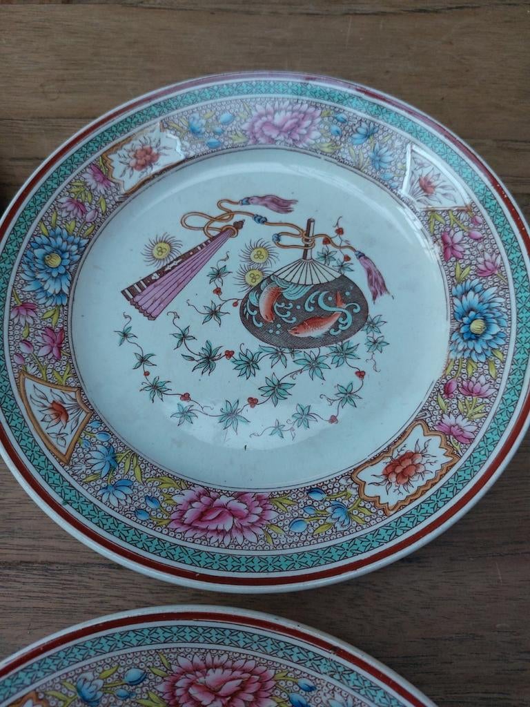 Maastricht eventail 9 bordjes, Antiquités & Art, Enlèvement ou Envoi