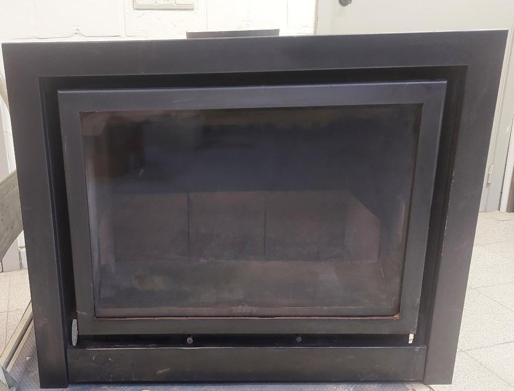 haard inbouwcasette met luchtcirculatie, Huis en Inrichting, Ophalen, Gebruikt, Inbouwhaard, Houthaard