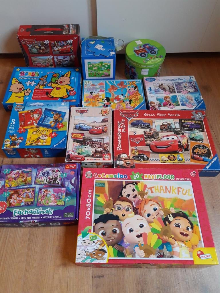 Puzzels tot 50 stuks, Kinderen en Baby's, Speelgoed | Kinderpuzzels, Gebruikt, 10 tot 50 stukjes, Van hout, Ophalen of Verzenden