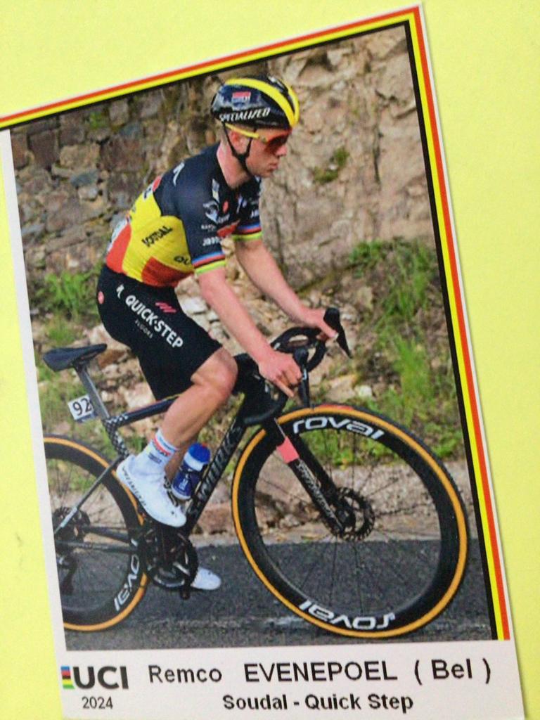 wielerkaart 2024 team quick step remco evenepoel, Verzenden