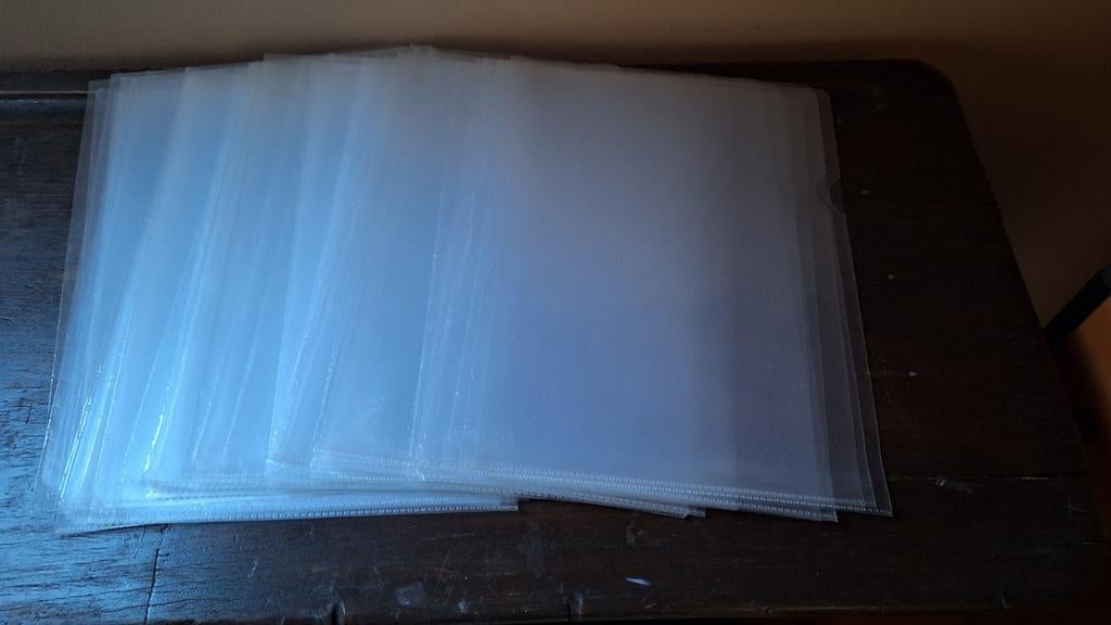 50 plastic mapjes, Diversen, Schoolbenodigdheden, Ophalen of Verzenden, Zo goed als nieuw