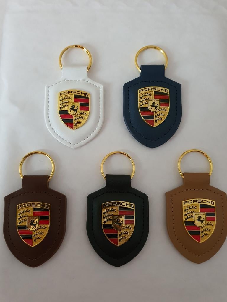 Porsche leren sleutelhanger, Verzamelen, Ophalen of Verzenden, Nieuw, Transport
