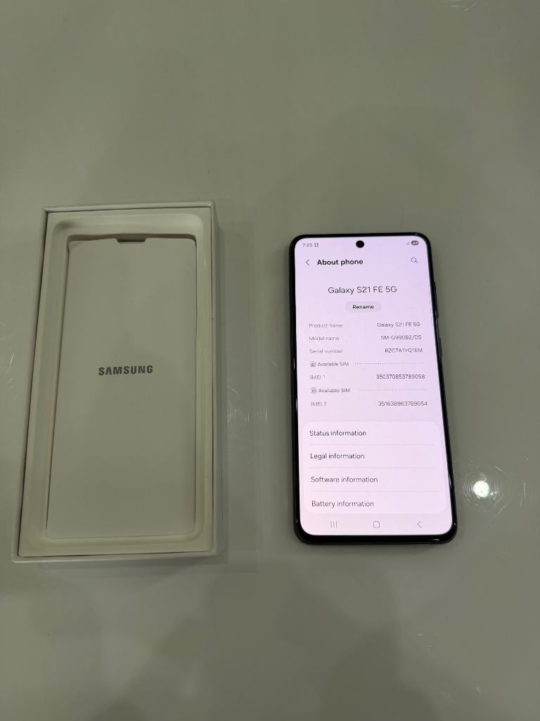 Samsung Galaxy S21 FE 5G - 128 GB, Télécoms, 128 GB, Enlèvement, Noir, Galaxy S21