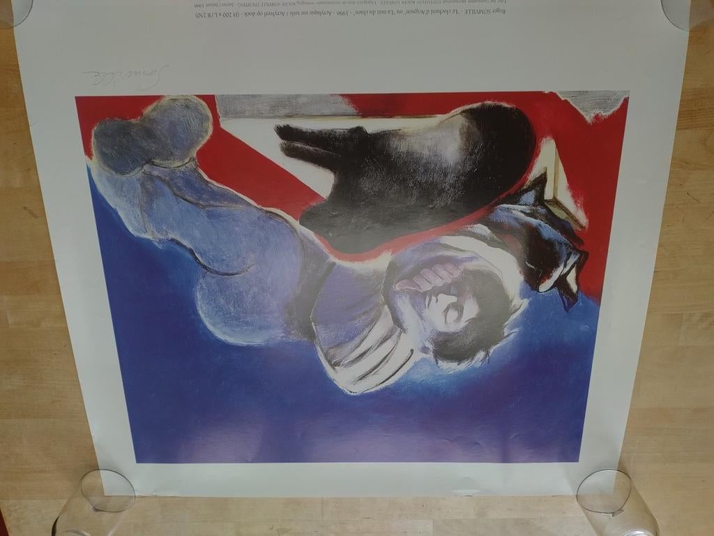 Affiche Roger Somville signée, Antiquités & Art, Enlèvement