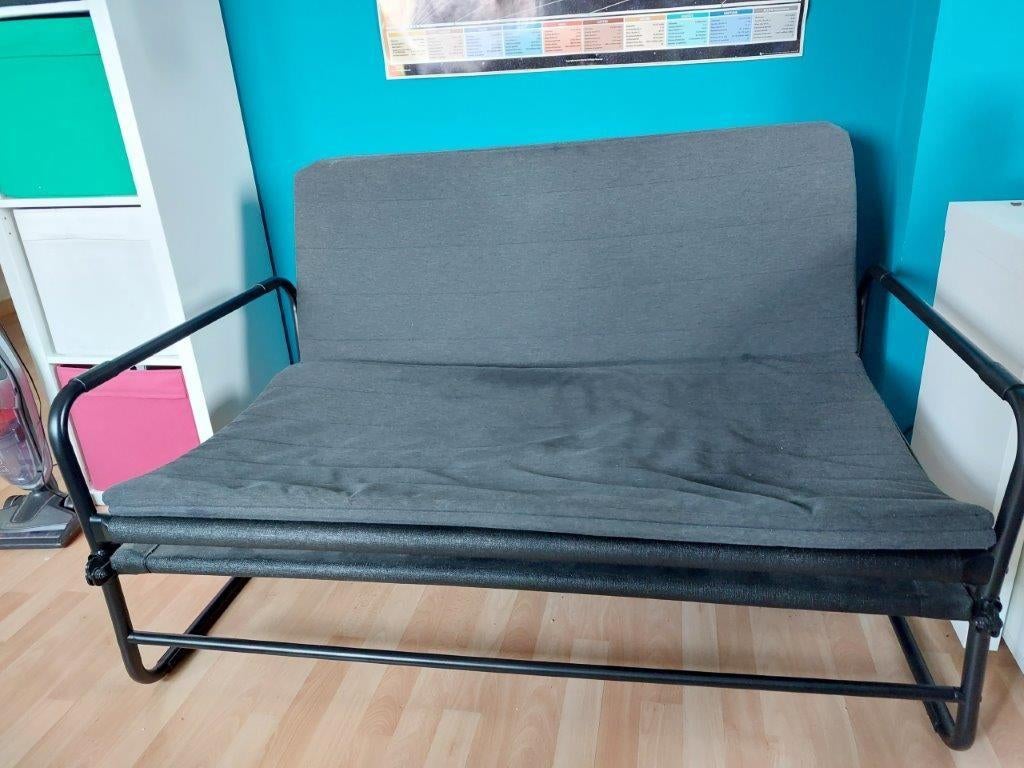 Canapé-lit gris pour 1 personne, Enlèvement, Utilisé, Gris, 120 cm