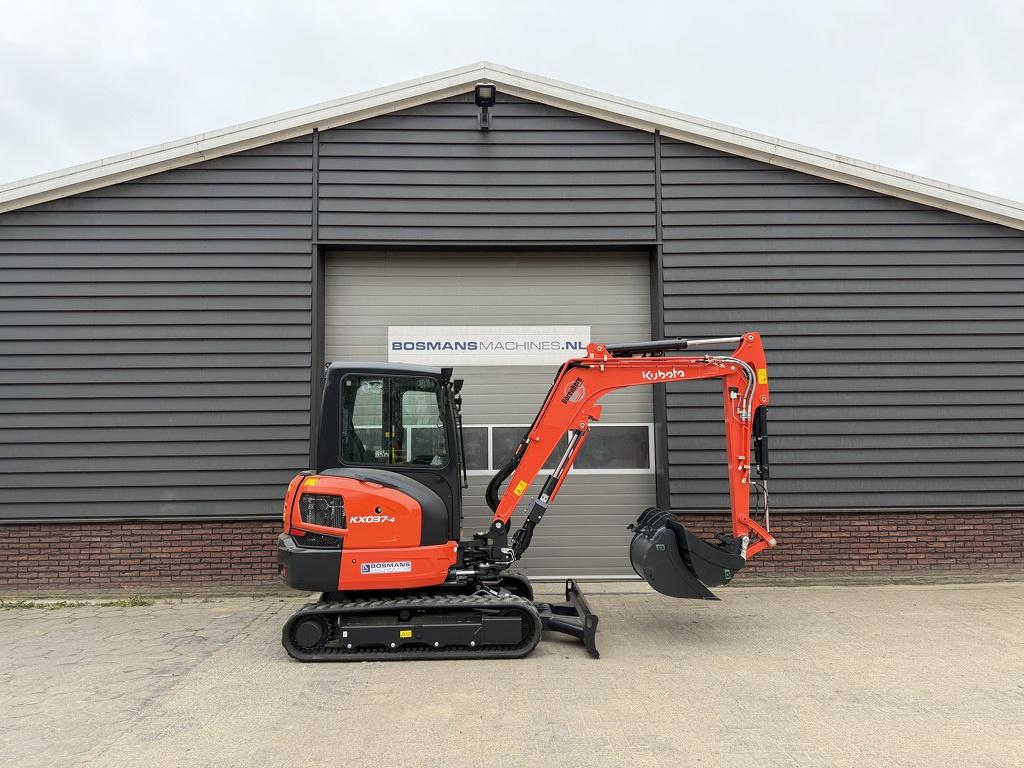 Kubota KX037 HI AIRCO minigraver NIEUW €760 LEASE, Zakelijke goederen, Machines en Bouw | Kranen en Graafmachines, Kubota Hol