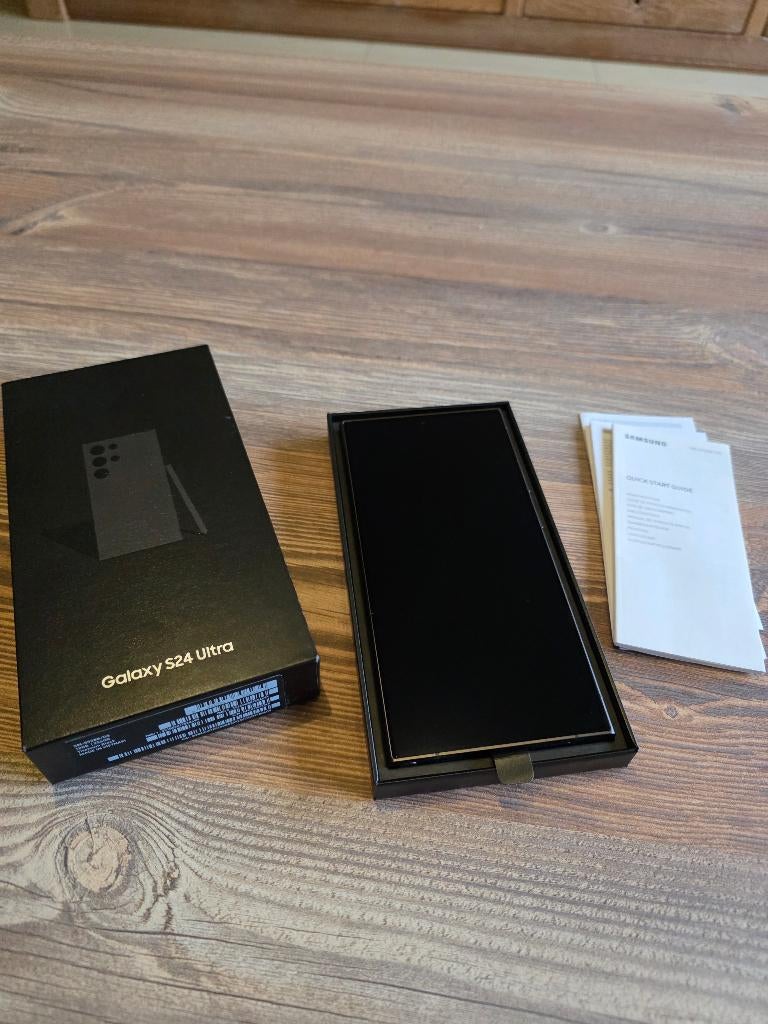 Samsung S24 Ultra 256GB Tit. zwart in absolute nieuwstaat, Telecommunicatie, Mobiele telefoons | Samsung, Galaxy S24, Zwart, Nieuw