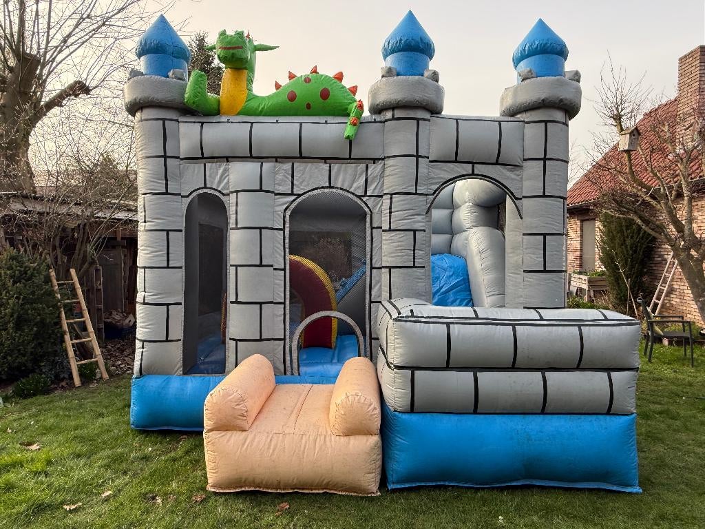 Springkasteel Drakenkasteel te huur, Enlèvement, Utilisé