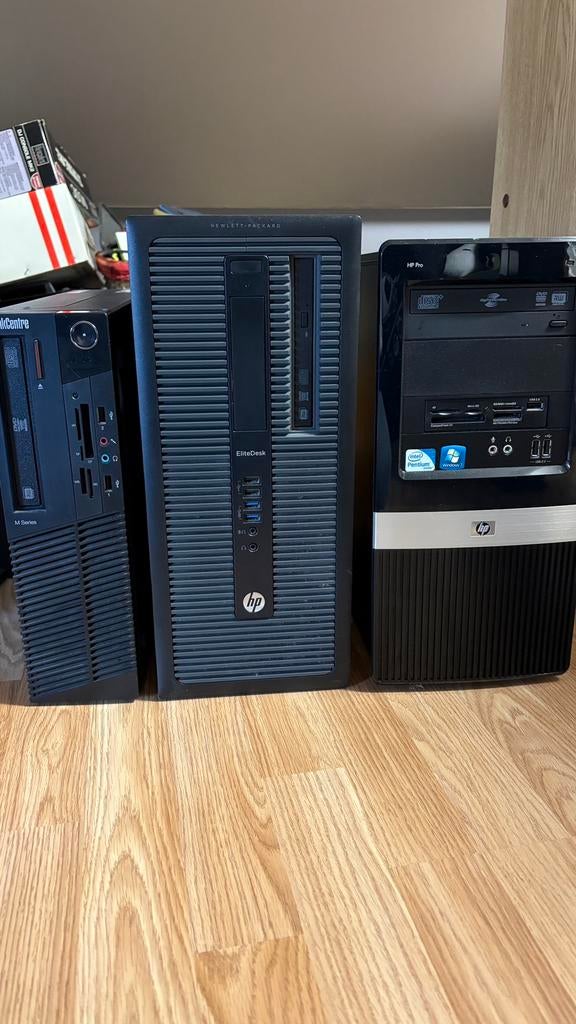 Oude desktops, Computers en Software, Desktop Pc's, Ophalen, Zo goed als nieuw