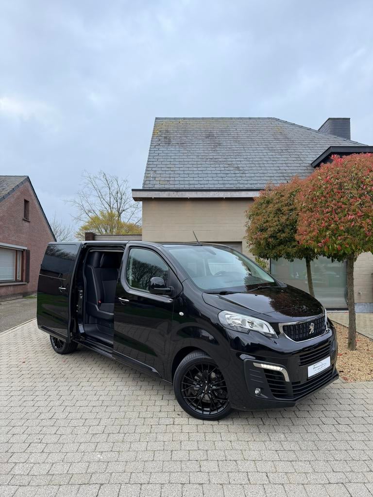 Peugeot Expert 2.0HDI Dubbele cabine lichte Vracht BTW Wagen, Auto's, Voorwielaandrijving, Stof, Zwart, Bedrijf