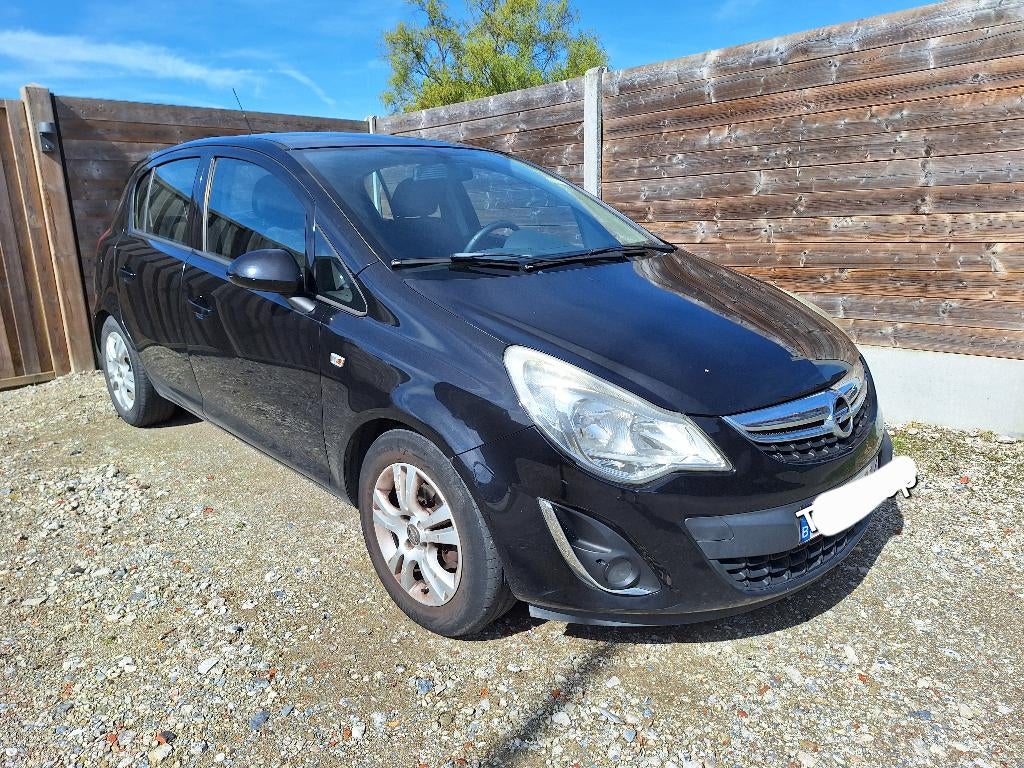 Opel Corsa 1.4, Auto's, Euro 5, Zwart, Handgeschakeld, 5 deurs