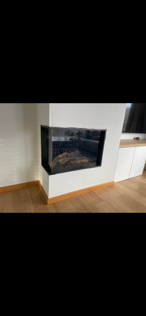 Inbouw hoekhaard gas, Huis en Inrichting, Haarden, Ophalen, Gebruikt