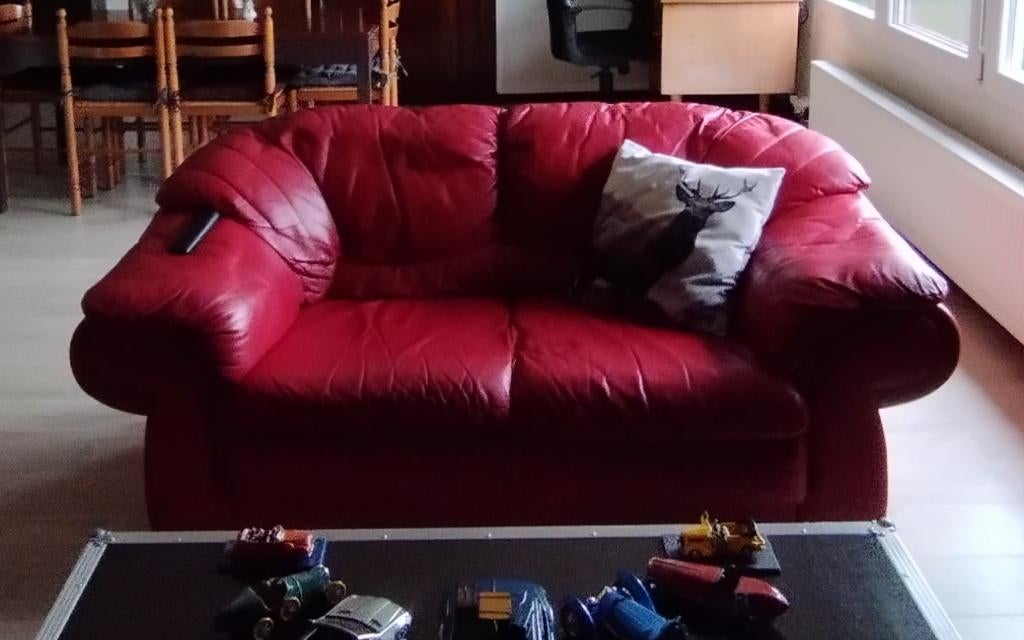 deux divans, Maison & Meubles, Enlèvement, Utilisé, Quatre personnes ou plus, Cuir