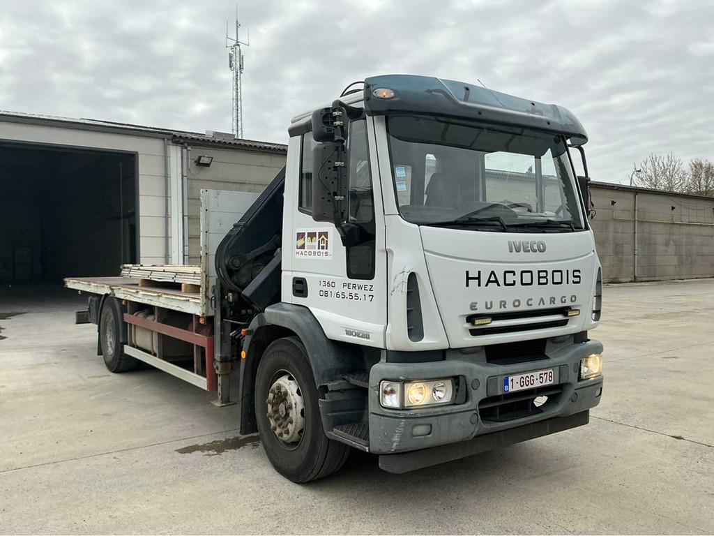 2005 Iveco 180E28 Avec Grue Camion, Autos, Achat, Entreprise, Iveco, Autres carburants