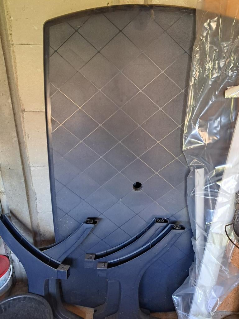 Grote tuintafel en 2 ligzetels, Ophalen