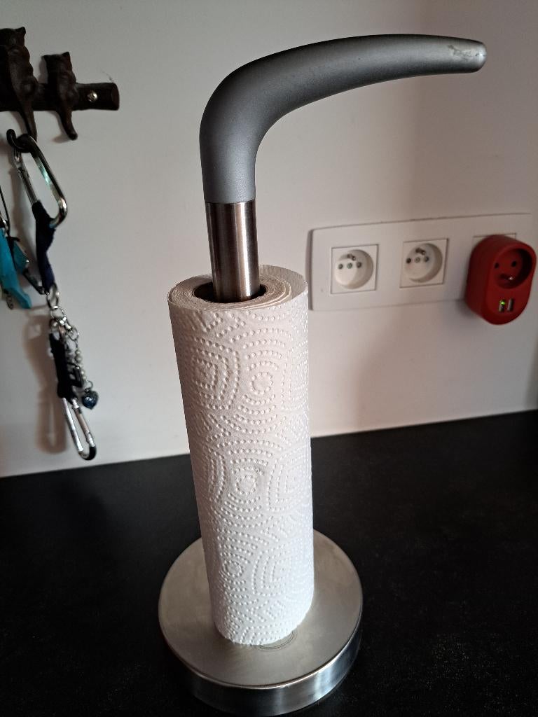 Keukenrol houder, 18/10, Vintage by Mikael Warnhammar, Ophalen of Verzenden, Zo goed als nieuw, Overige materialen, Overige typen