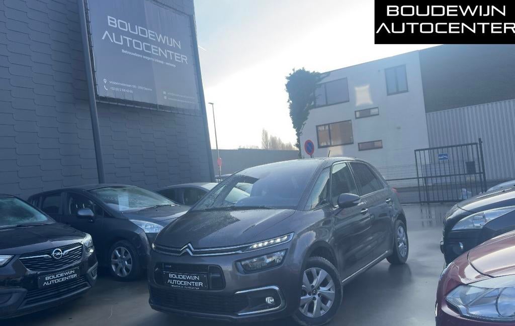 Citroën Picasso 1.2Benzine 2017 112.xxxkm Topstaat! Garantie, Stof, Zwart, Handgeschakeld, 5 deurs