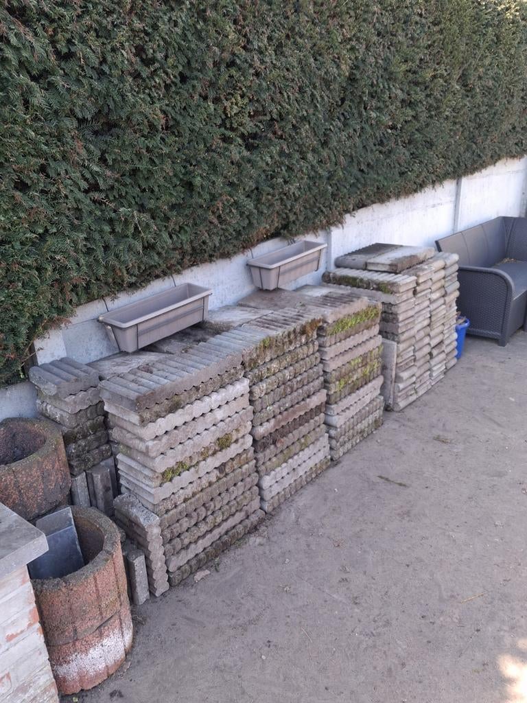 Gratis dallen en boordstenen, Tuin en Terras, Tegels en Klinkers, Ophalen, Gebruikt