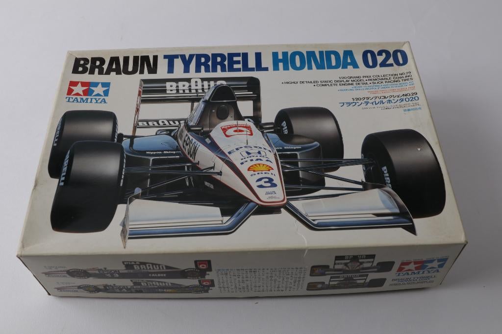 1/20e Tamiya Braun Tyrrell Honda 020, Hobby en Vrije tijd, Auto, Groter dan 1:32, Info@t2m.tm.fr, Tamiya inc